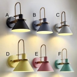 Nordisk Vegglampe I Makron-Stil, Kreativ Speillampe Foran