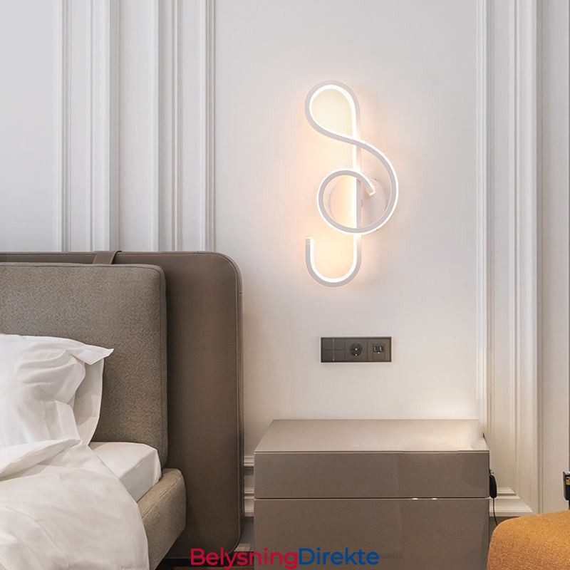 Vegglampe Minimalistisk Akryl Note Vegglampe