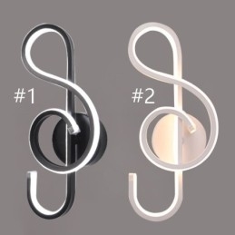 Vegglampe Minimalistisk Akryl Note Vegglampe