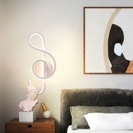 Vegglampe Minimalistisk Akryl Note Vegglampe