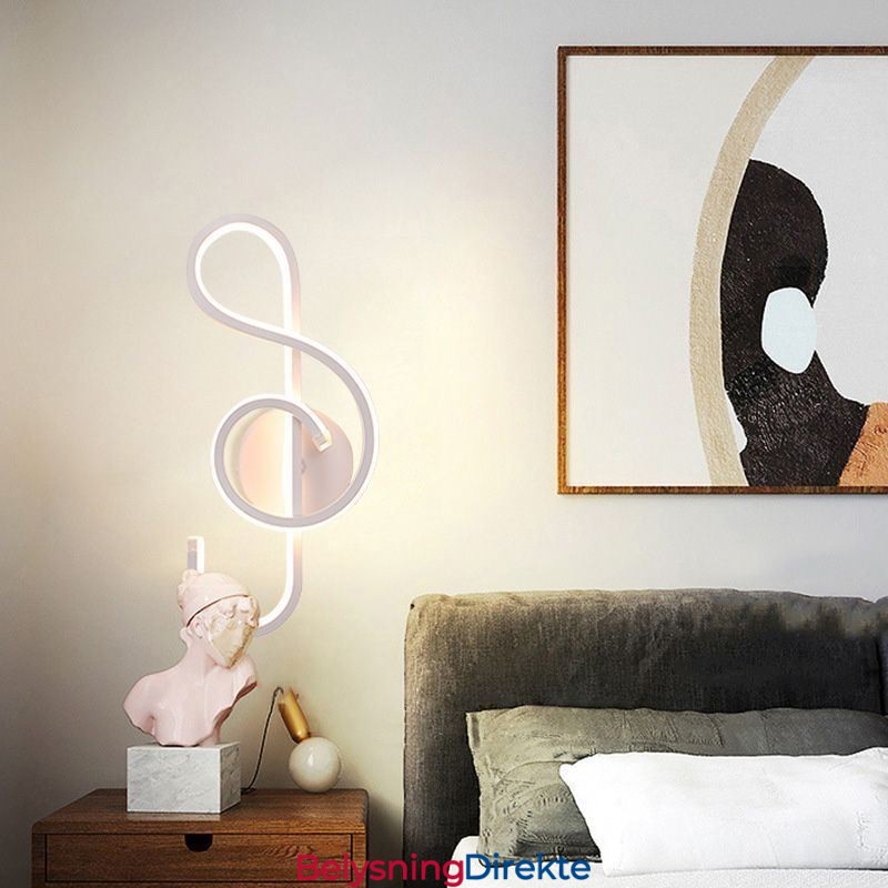 Vegglampe Minimalistisk Akryl Note Vegglampe