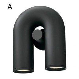 Vegglampe U-Formet Minimalistisk Kreativ Vegglampe 90 Roterende Lampeskjerm