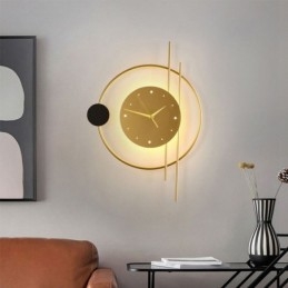 Klokkevegglampe Moderne Minimalistisk Smijerns Vegglampe Og