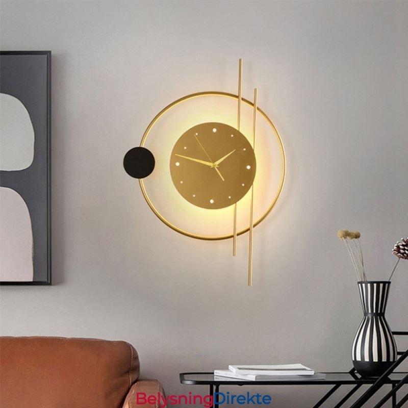 Klokkevegglampe Moderne Minimalistisk Smijerns Vegglampe Og