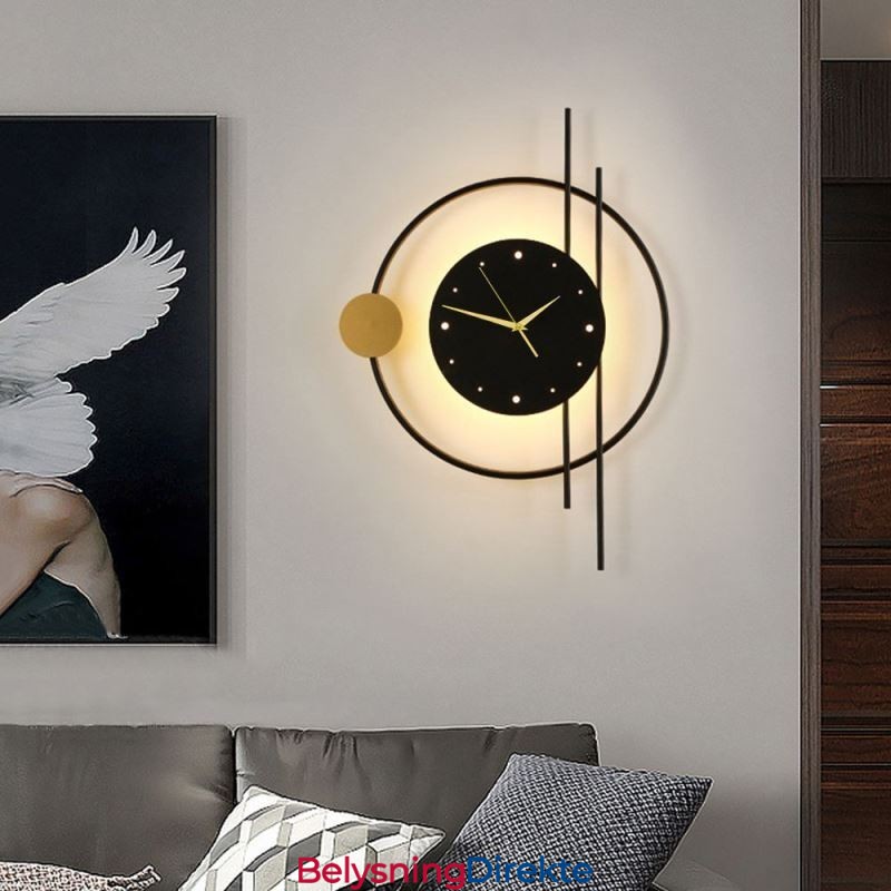 Klokkevegglampe Moderne Minimalistisk Smijerns Vegglampe Og