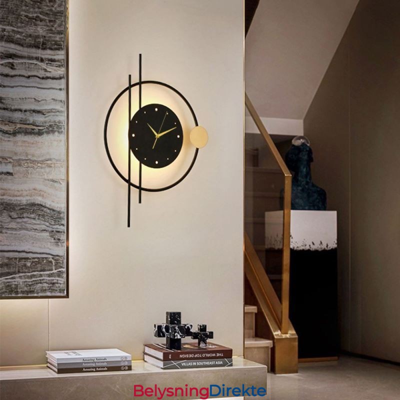 Klokkevegglampe Moderne Minimalistisk Smijerns Vegglampe Og