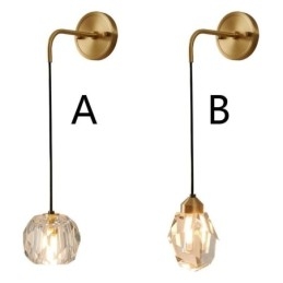 Moderne Vegglampe Kreativ Krystallvegglampe