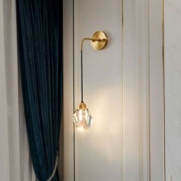 Moderne Vegglampe Kreativ Krystallvegglampe