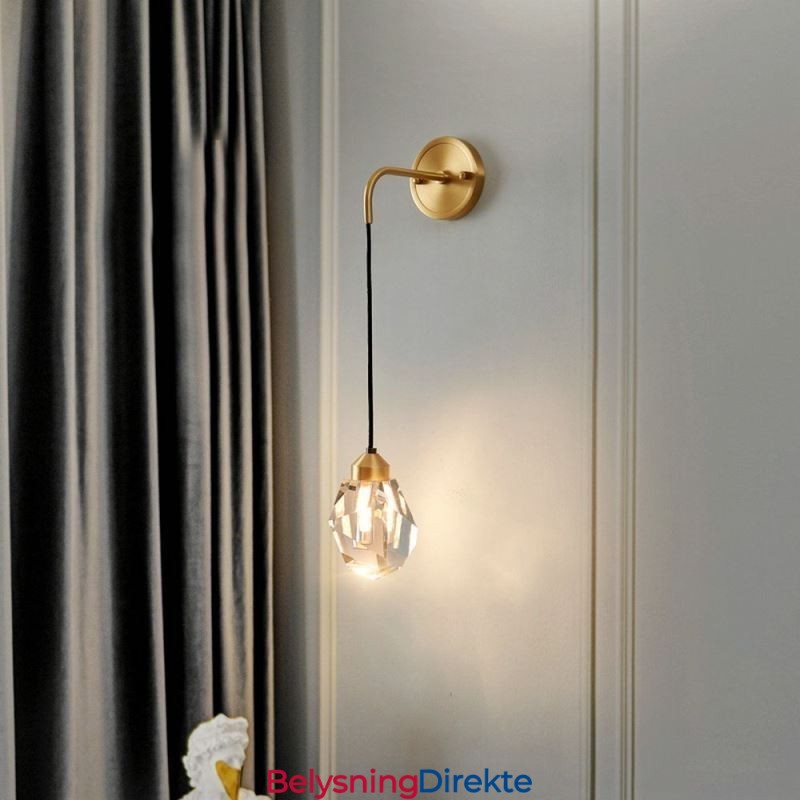 Moderne Vegglampe Kreativ Krystallvegglampe