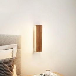 Moderne Vegglampe I Tre Til Inngangsgang, Nordisk Nattbordslampe