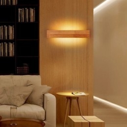 Japansk Stil Trevegglamper Lampe Baderom Hjem Vegglampe