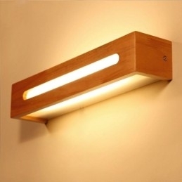 Moderne Vegglampe I Tre, Inngangsgang, Nordisk Nattbordslampe