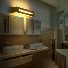 Moderne Vegglampe I Tre, Inngangsgang, Nordisk Nattbordslampe