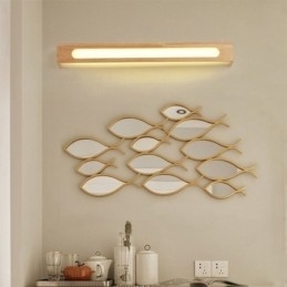 Moderne Vegglampe I Tre, Inngangsgang, Nordisk Nattbordslampe