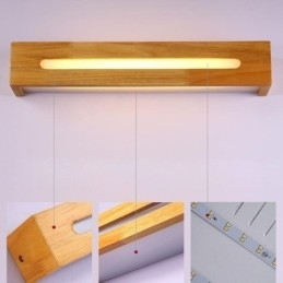 Moderne Vegglampe I Tre, Inngangsgang, Nordisk Nattbordslampe