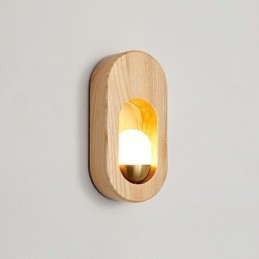 Japansk Dekorasjonsvegglampe I Tre, Inngangsgang