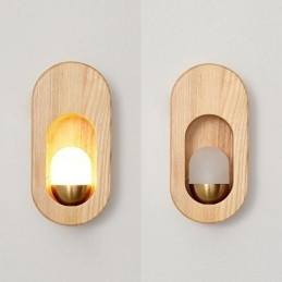 Japansk Dekorasjonsvegglampe I Tre, Inngangsgang