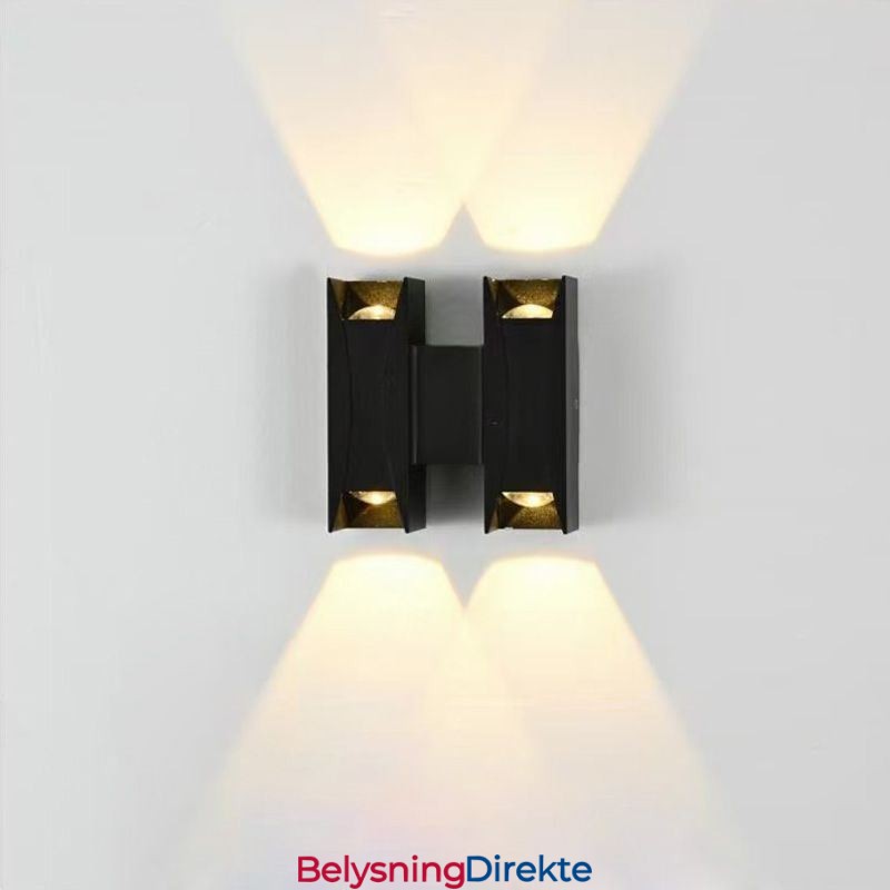 Vanntett Vegglampe Moderne Aluminium Utenpåliggende Hagelampe For Veranda