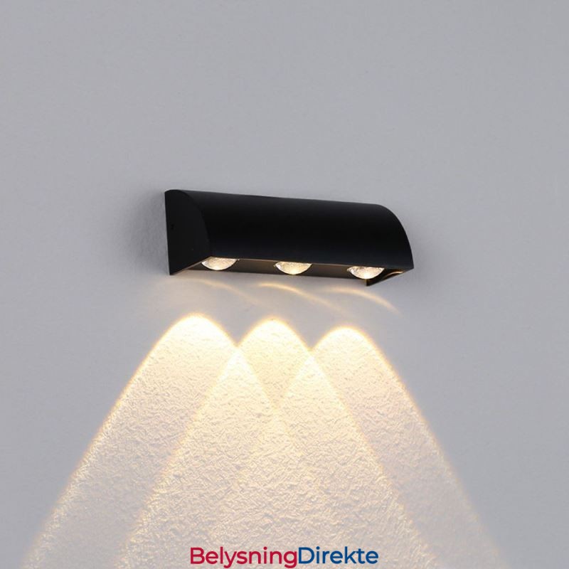 Vegglampe Vanntett Aluminium Trapper Vegglampe