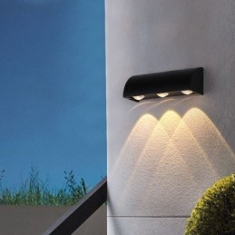 Vegglampe Vanntett Aluminium Trapper Vegglampe