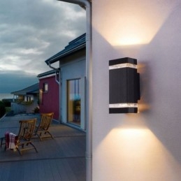 Enkle Aluminiumsvegglamper Vanntett Vegglampe Gårdsplass Veranda