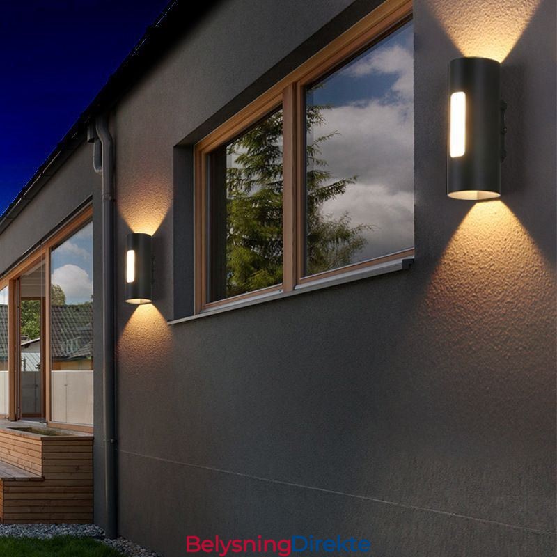 Vanntett Vegglampe I Aluminium Vegglampe I Gårdsplass
