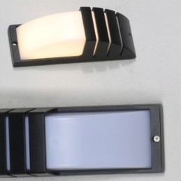 Vanntett Utendørs Verandalampe Svart Aluminiumsvegglampe Hage- Og Gårdsplasslampe