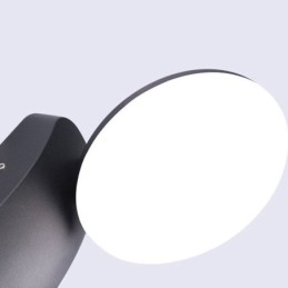 Moderne Minimalistisk Aluminiumslampe Hage Vanntett Halvmåne Vegglampe