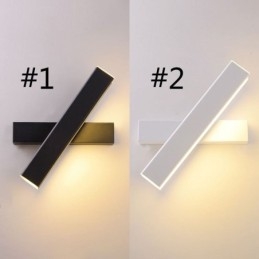 Vegglampe Roterbar Nattbordsbelysningslampe Aluminium