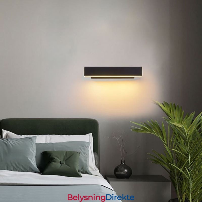 Vegglampe Roterbar Nattbordsbelysningslampe Aluminium
