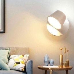Moderne Vegglampe Roterbar Vegglampe I Aluminium