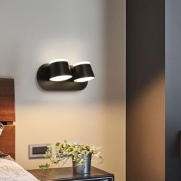 Moderne Vegglampe Roterbar Vegglampe I Aluminium