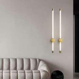 Messingvegglampe I Moderne Akryl