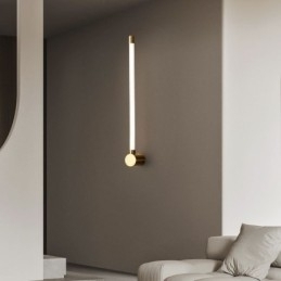 Messingvegglampe I Moderne Akryl