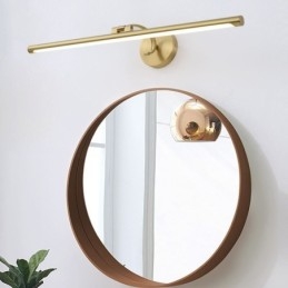 Nordisk Speilfrontlampe I Messing, Akrylvegglampe