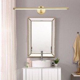 Nordisk Speilfrontlampe I Messing, Akrylvegglampe