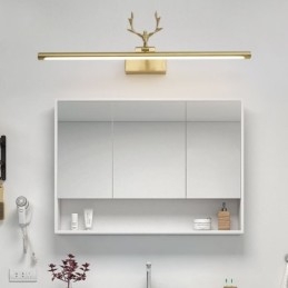 Nordisk Messing Vegglampe Speilfrontlampe