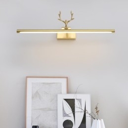Nordisk Messing Vegglampe Speilfrontlampe