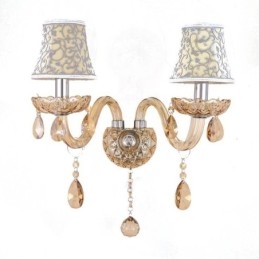 Elegant Krystallvegglampe I Europeisk Stil I Midtgangen
