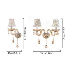 Elegant Krystallvegglampe I Europeisk Stil I Midtgangen