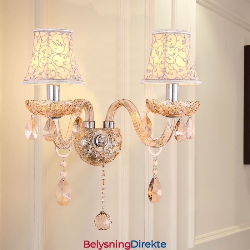 Elegant Krystallvegglampe I Europeisk Stil I Midtgangen