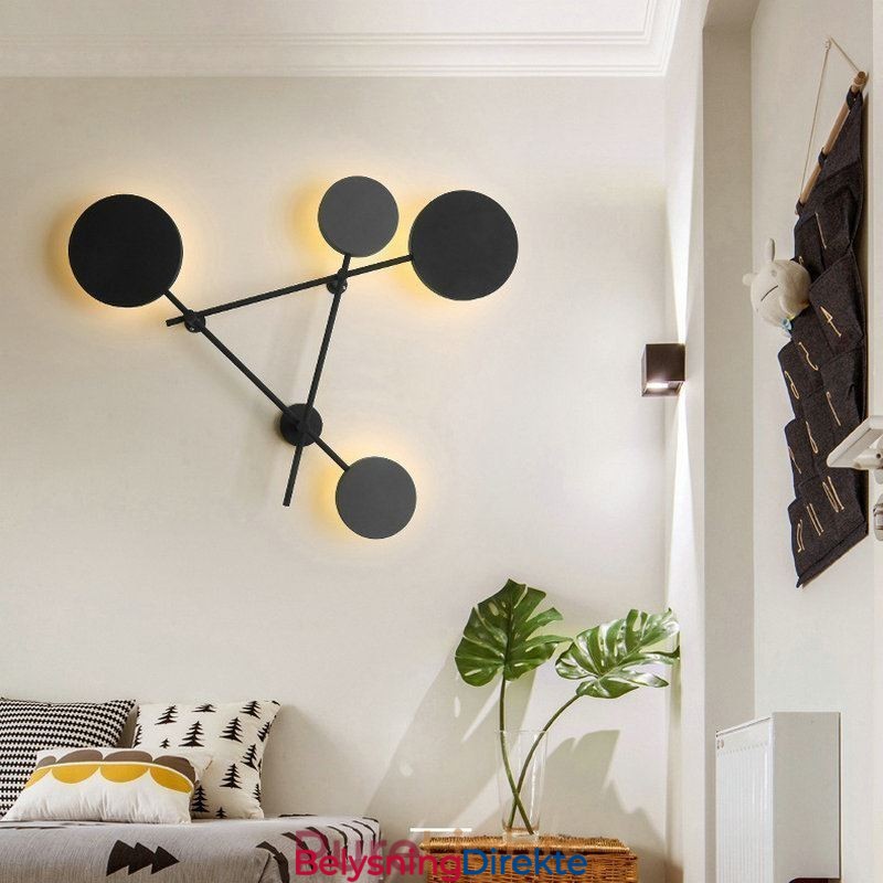 Moderne Vegglampe Geometrisk Form Jernarmatur