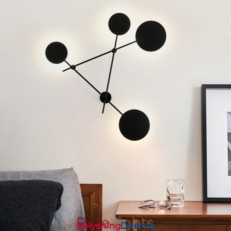 Moderne Vegglampe Geometrisk Form Jernarmatur