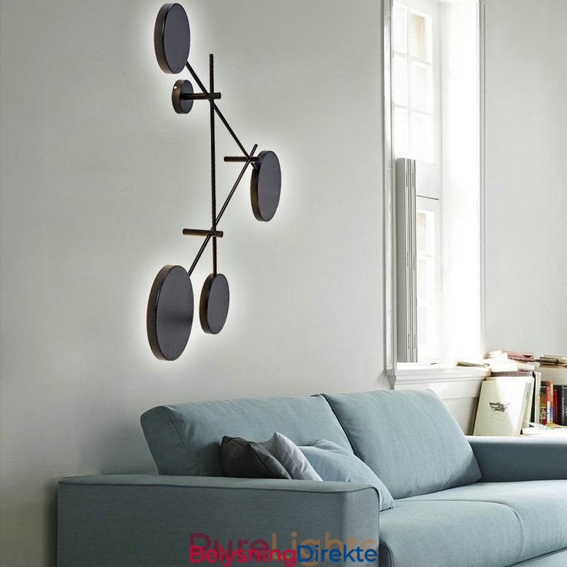 Moderne Vegglampe Geometrisk Form Jernarmatur