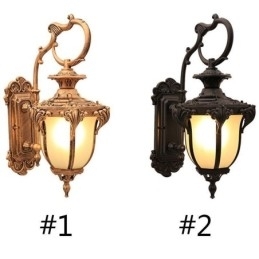 Europeisk Retro Utendørslampe Vanntett Utskåret Vegglampe Gårdsplass Korridor