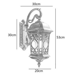 Europeisk Retro Utendørs Vegglampe Vanntett Utskåret Vegglampe