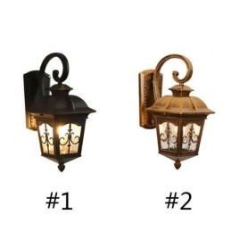 Europeisk Retro Utendørs Vegglampe Vanntett Pilblomst Vegglampe