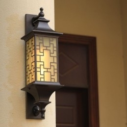 Kinesisk Utendørs Vegglampe Vanntett Vindusgittervegglampe