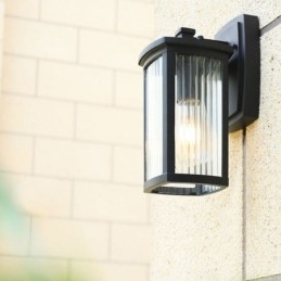 Moderne Enkel Utendørslampe Vanntett Firkantet Søylevegglampe Gårdsplass Korridor