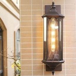 Kinesisk Utendørs Vegglampe Med Ett Hode, Vanntett Streamer-Vegglampe